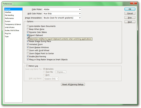 Export Clipboard failed when switching to another program