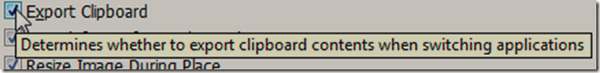 Select Export Clipboard
