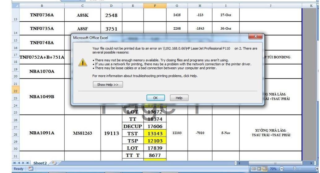 your file could not be printed due to an error on