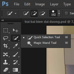 Quick selection tool