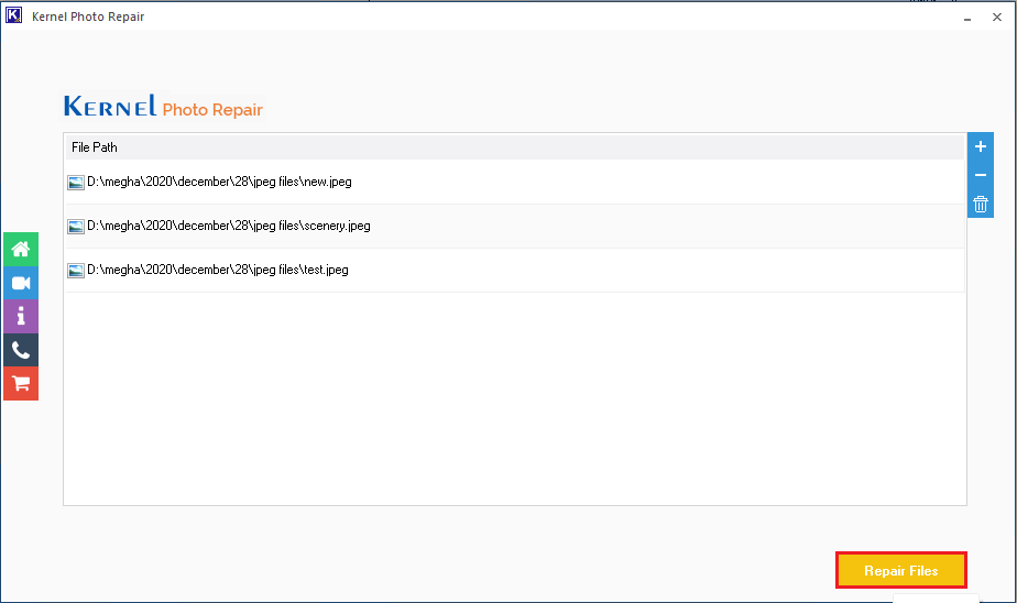 start the repair process