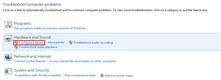 Configure the device