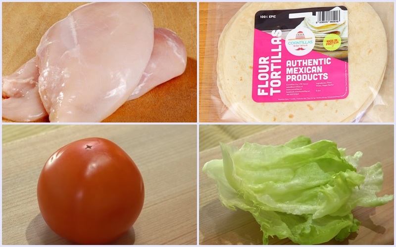 Ingredients needed to make Mexican Chicken Tacos