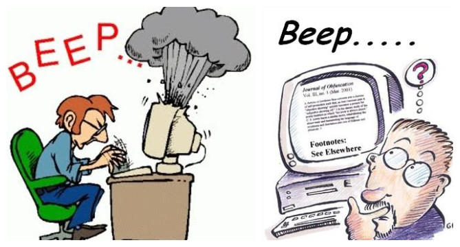 Why is my laptop beeping continuously while running?