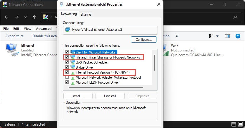 make sure that the boxes next to the following are checked