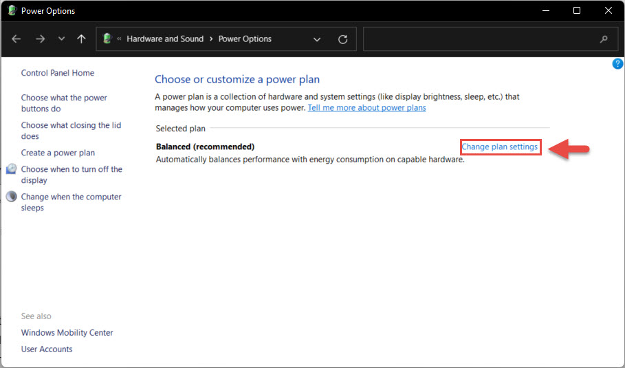 Change Power Mode to Maximum Performance