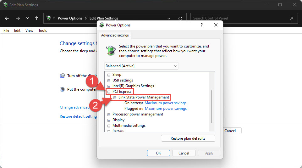 expand Link State Power Management