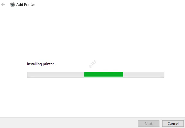 printer installation