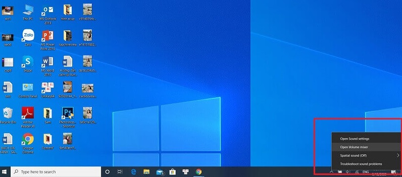 Check the settings on windows